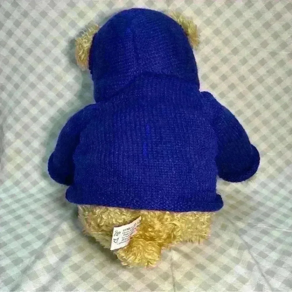 Vintage Gund Millennium Peace Teddy Bear 1999 Large Plush with Blue Sweater 25